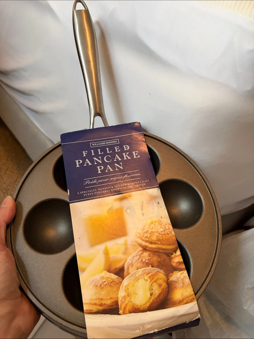 Williams Sonoma Nonstick Filled Pancake Pan in Dark Gray